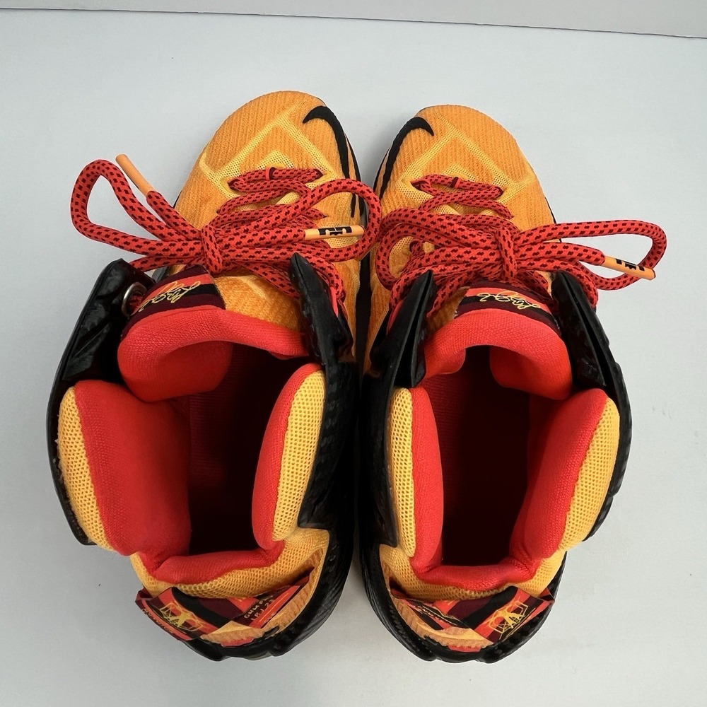 Nike LeBron Size 9 CLE 2015 12 XII “Witness" Laser Orange Crimson Cleveland - Picture 6 of 8